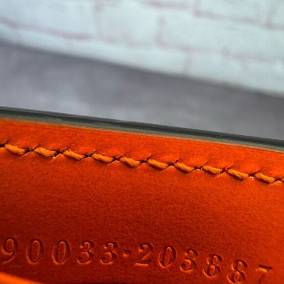 Gucci Luce Orange Card Case Wallet Holder - Picture 12 of 12
